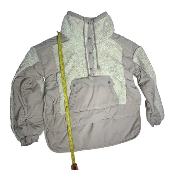 FINAL Last DAY Anthropologie Daily Practice Cream Long Sleeve Sherpa Jacket s - Picture 10 of 14